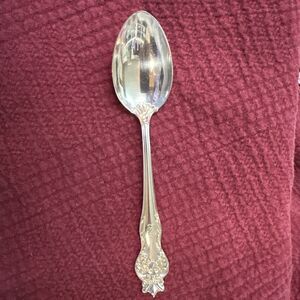 Antique Howard Queen Sterling Silver Teaspoon Pat 1898 Monogram Grace